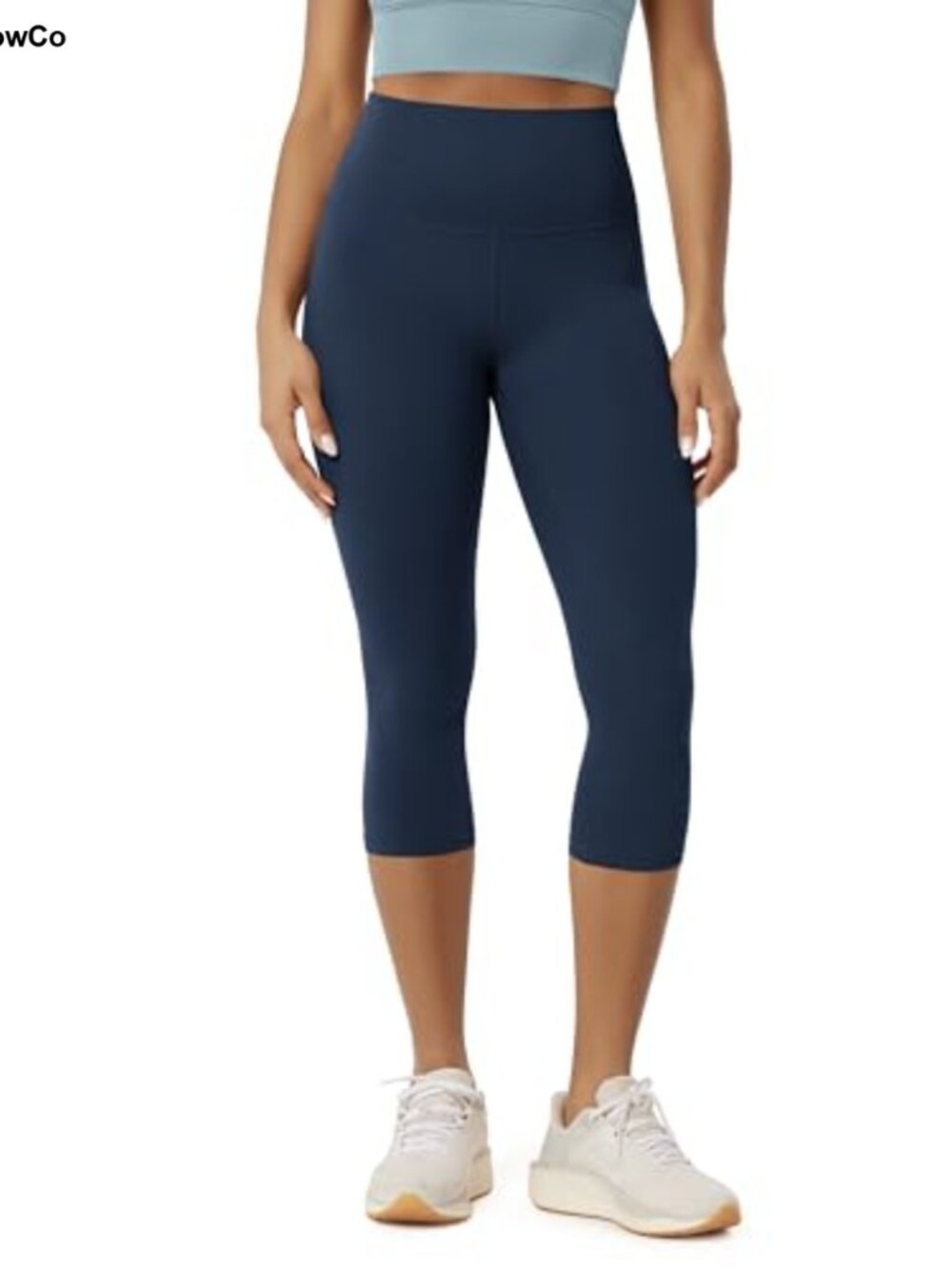 Buttery Soft High Waist Capri Leggings Yoga Lounge 19" Inseam